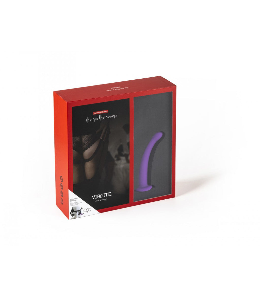 IMBRACATURA CON DILDO VIOLA TAGLIA M